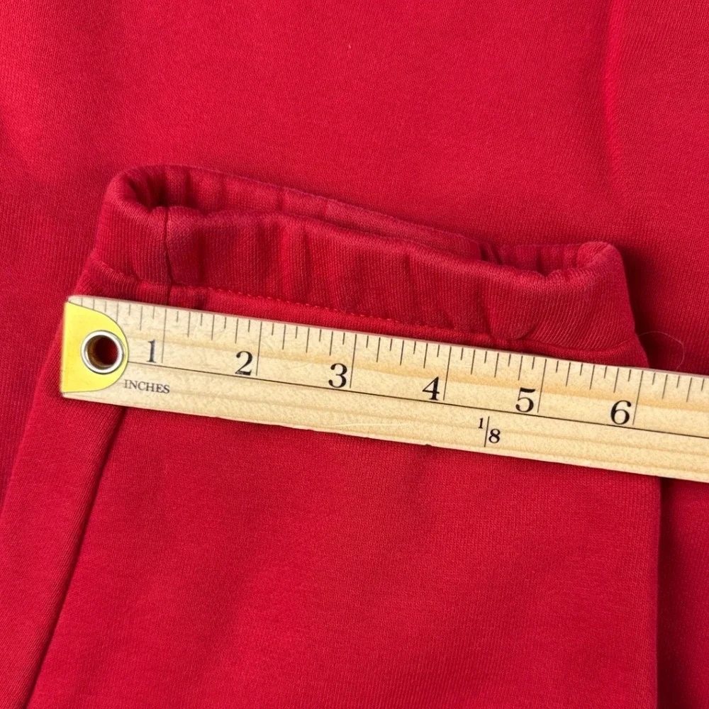 Jordan Sweatpants Mens Large Red Jumpman Fleece Joggers EUC